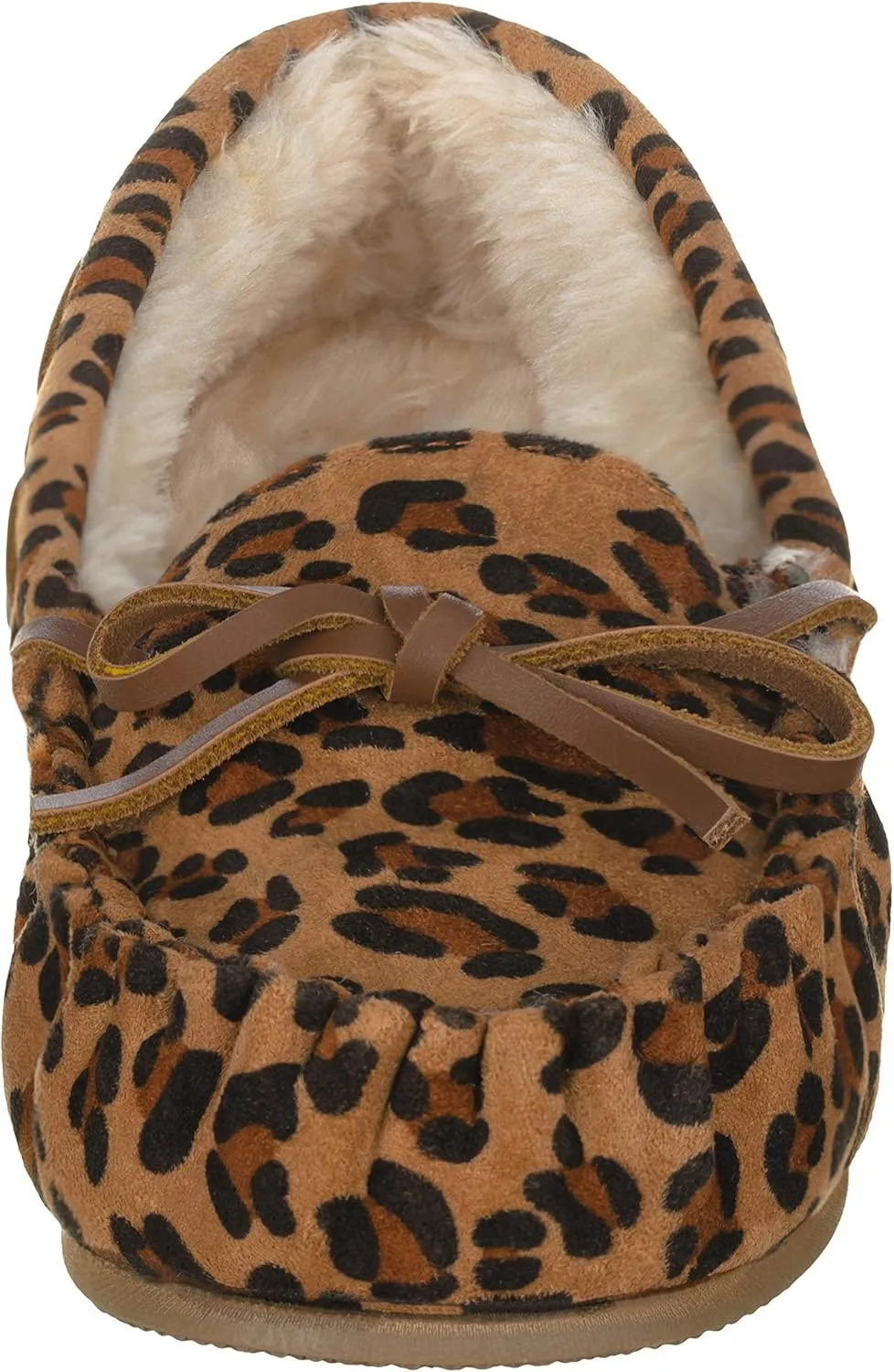 ILLUDE Womens Moccasin Slipper Vegan Suede Faux Fur Lined Indoor Outdoor Moccasins Slip On Loafers Moccasins Shoes