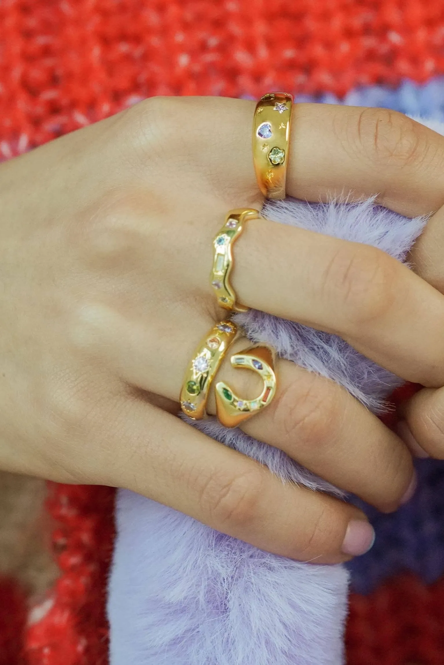 JJ Kaleidoscope Lucky Charm Signet Ring