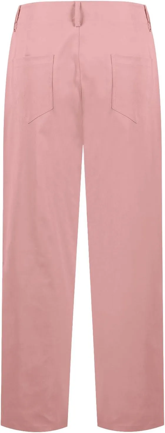 JOAU High Waisted Dress Pants for Women Business Casual Tapered Pants Loose Fit Lightweight Comfy Work Trousers with Pockets