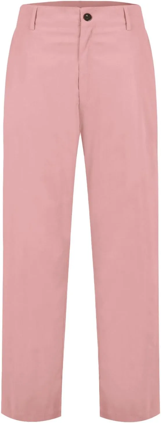 JOAU High Waisted Dress Pants for Women Business Casual Tapered Pants Loose Fit Lightweight Comfy Work Trousers with Pockets