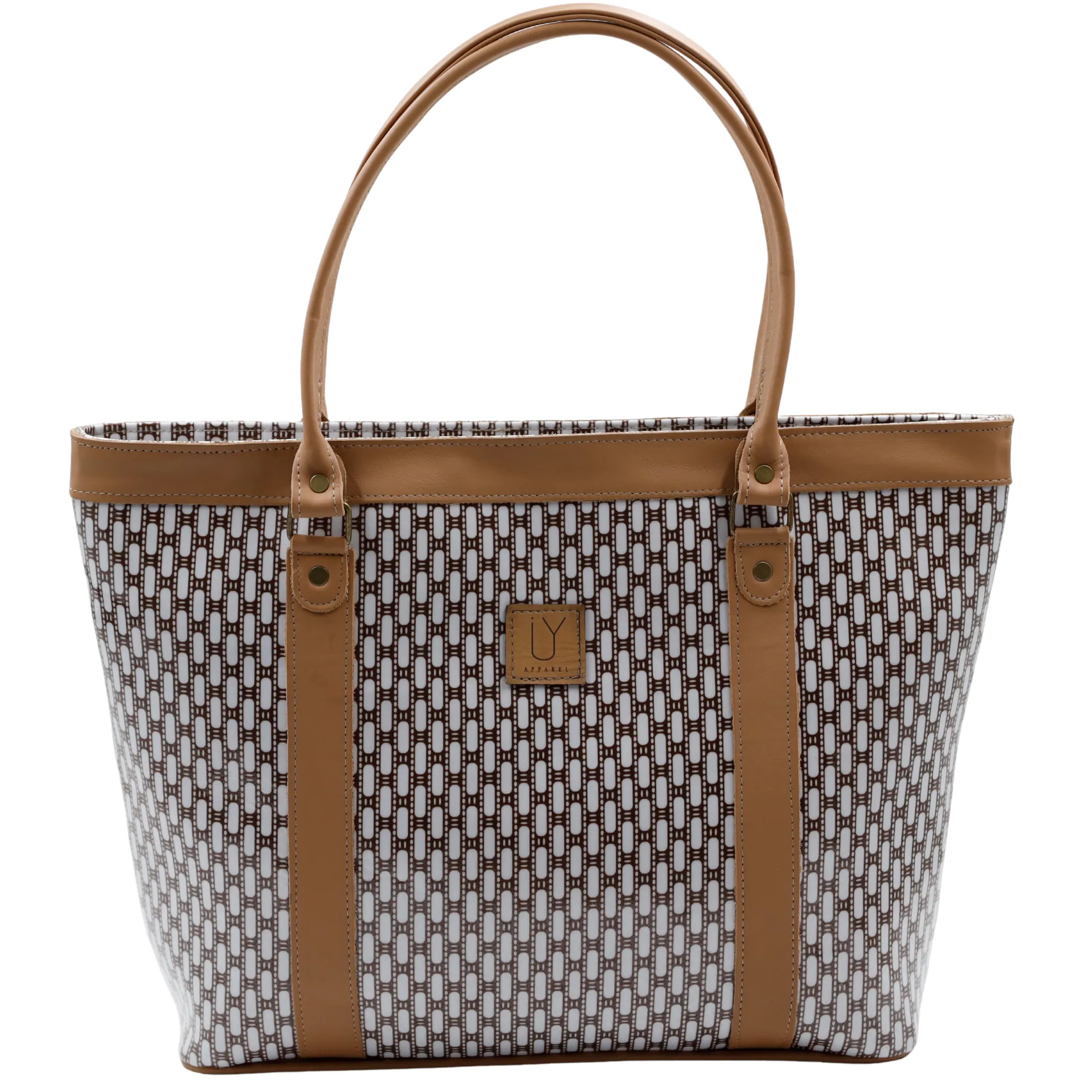 Jozi Tote - African Tweed White