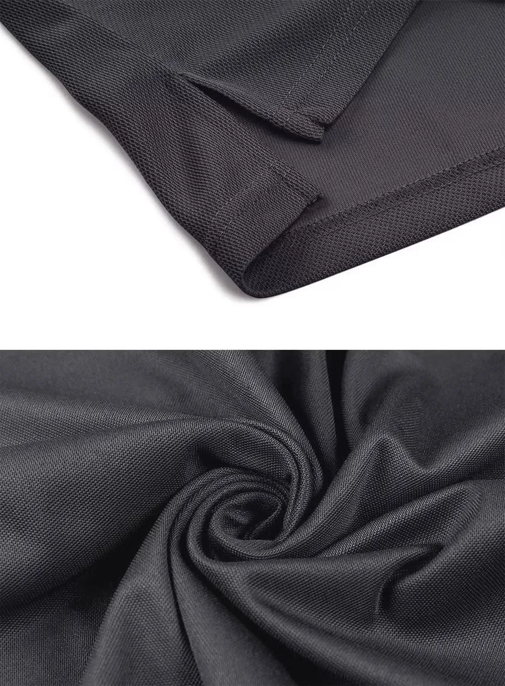 KEFITEVD Men's Jersey Polo Shirts Quick Dry Tactical Shirts Short Sleeve Outdoor Pique Performance Military Active Shirts