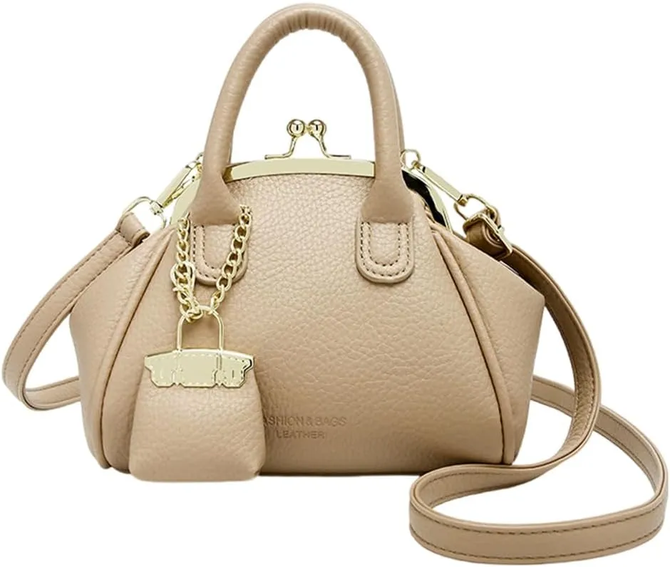 Kiss Lock Purse and Handbags Women's Kiss Lock Crossbody Bag Kisslock Shoulder Bags Satchel Bags Top Handle Handbag Clutch