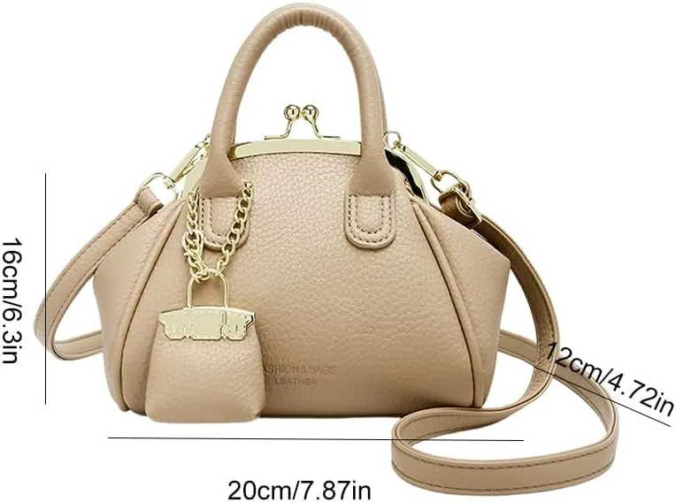 Kiss Lock Purse and Handbags Women's Kiss Lock Crossbody Bag Kisslock Shoulder Bags Satchel Bags Top Handle Handbag Clutch