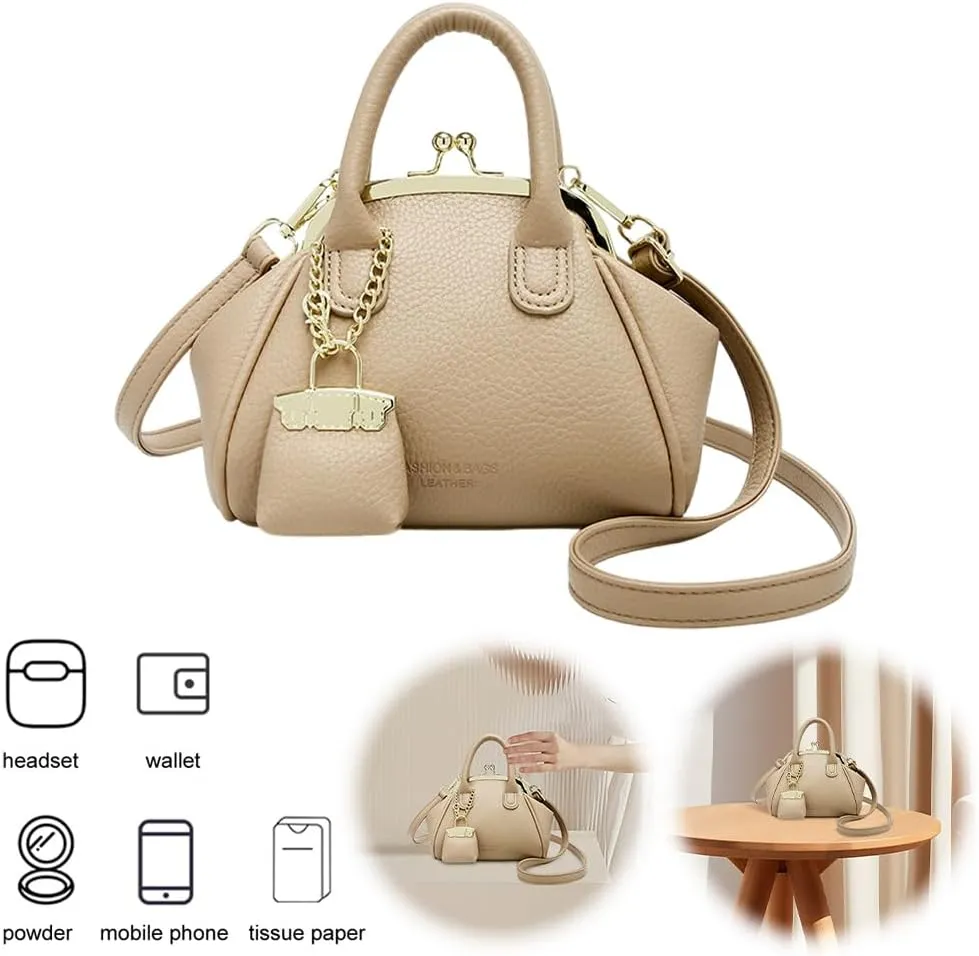 Kiss Lock Purse and Handbags Women's Kiss Lock Crossbody Bag Kisslock Shoulder Bags Satchel Bags Top Handle Handbag Clutch