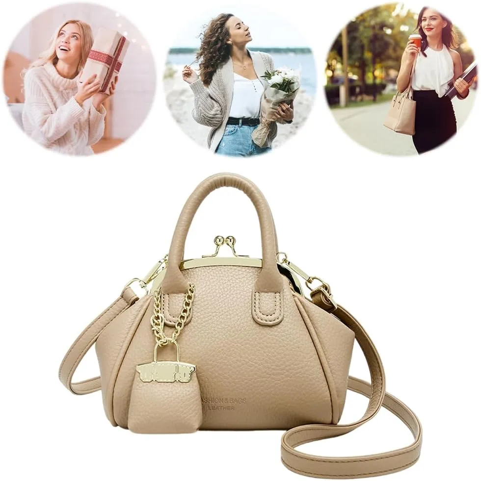 Kiss Lock Purse and Handbags Women's Kiss Lock Crossbody Bag Kisslock Shoulder Bags Satchel Bags Top Handle Handbag Clutch
