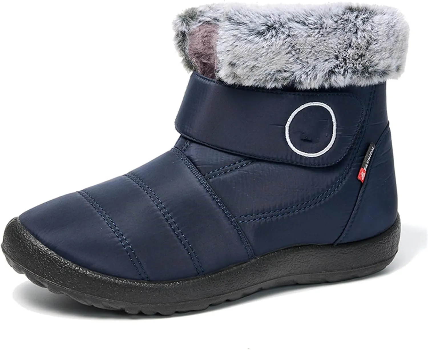 Lausiuoe Snow Boots For Women Waterproof Insulated Wide Width Winter Ankle Booties Warm Fur Lined Outdoor Walking Shoes