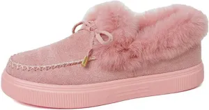 Lausiuoe Winter Fashion Boots For Women 2024 Snow Boots Warm Casual Trendy Comfortable Slip On Outdoor Fur Lined Fuzzy Shoes
