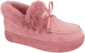 Lausiuoe Winter Fashion Boots For Women 2024 Snow Boots With Warm Fur Lining Comfortable Fuzzy Ankle Booties Loafers Shoes