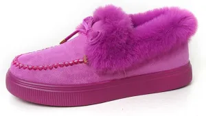 Lausiuoe Winter Fashion Boots For Women 2024 Warm Snow Fuzzy Ankle Booties Flat Cute Silp On Comfortable Casual Loafers Shoes