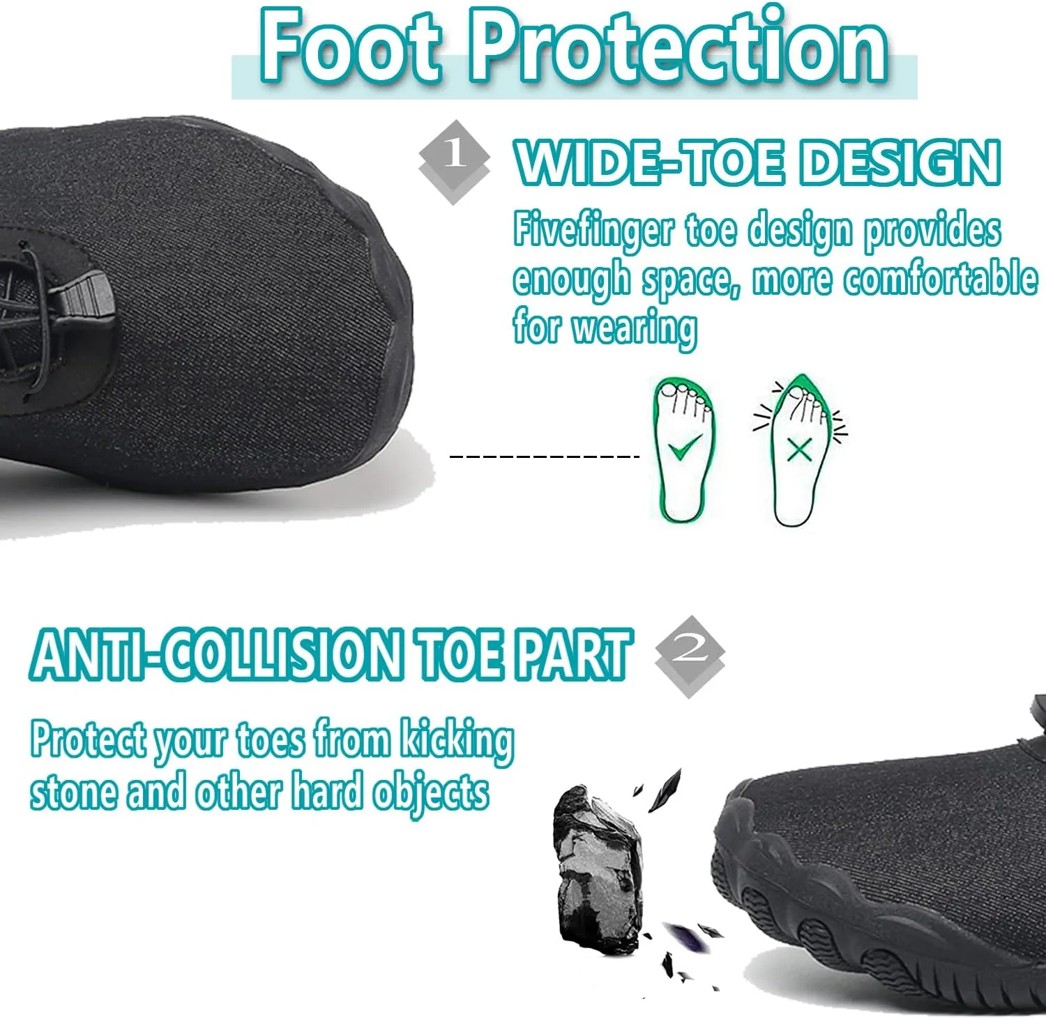 Lightweight Comfortable Water Shoes for Men Women Barefoot Quick Dry Aqua Shoes Outdoor Beach Shoes for Diving Walking Boating Swimming Surfing Yoga