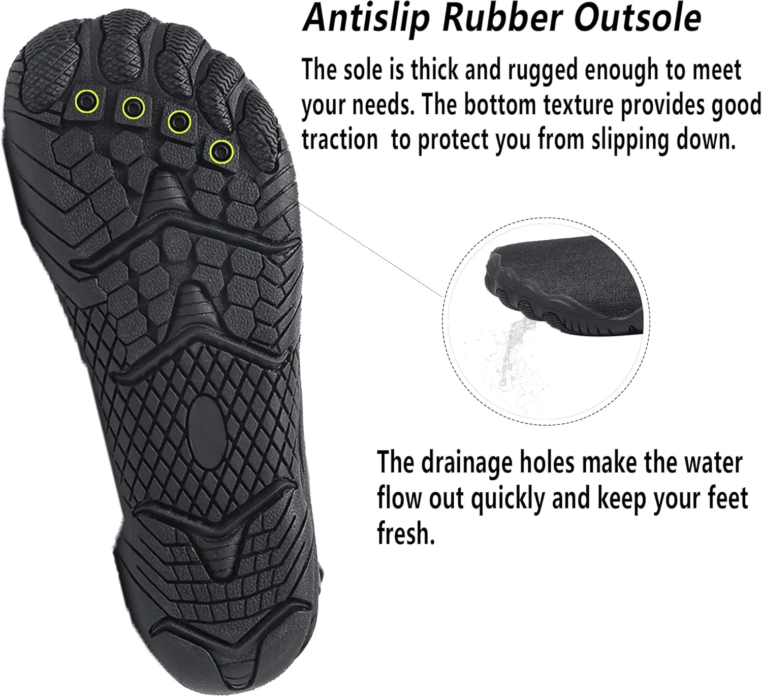 Lightweight Comfortable Water Shoes for Men Women Barefoot Quick Dry Aqua Shoes Outdoor Beach Shoes for Diving Walking Boating Swimming Surfing Yoga