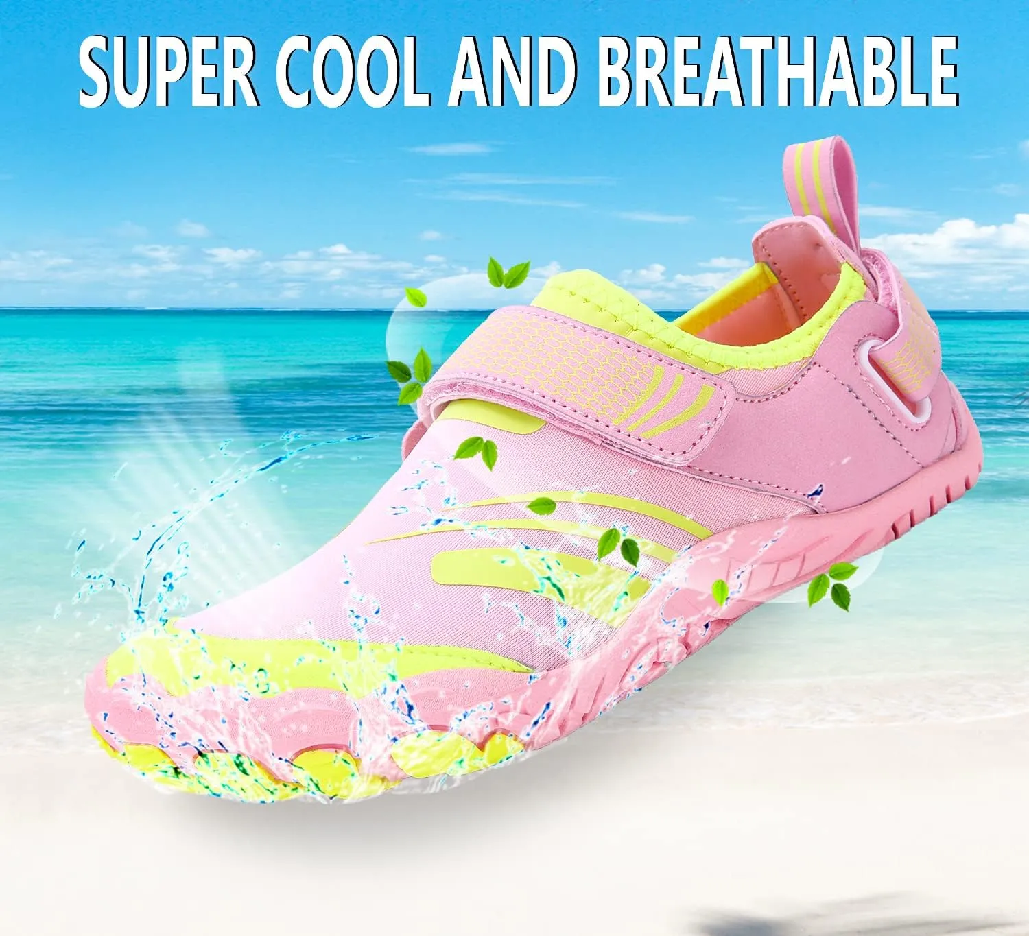 Lightweight Comfortable Water Shoes for Men Women Barefoot Quick Dry Aqua Shoes Outdoor Beach Shoes for Diving Walking Boating Swimming Surfing Yoga