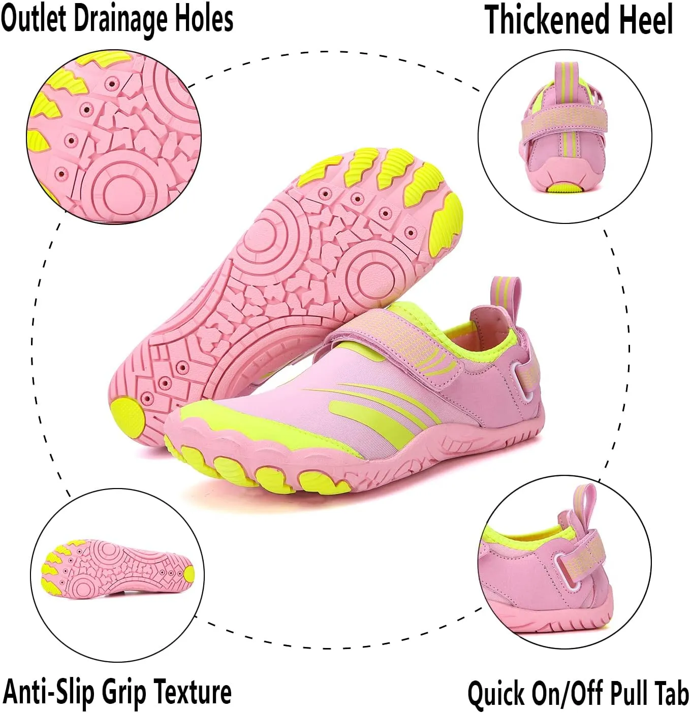 Lightweight Comfortable Water Shoes for Men Women Barefoot Quick Dry Aqua Shoes Outdoor Beach Shoes for Diving Walking Boating Swimming Surfing Yoga