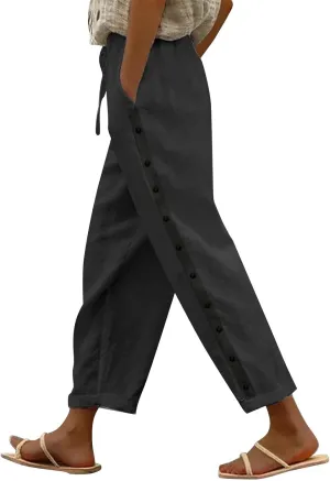 Linen Pants Women Petite Linen Pants for Women Lightweight Linen Pants Women Linen Work Pants Women