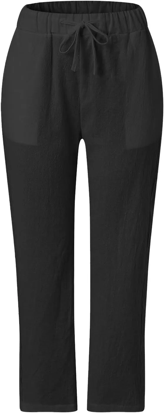 Linen Pants Women Petite Linen Pants for Women Lightweight Linen Pants Women Linen Work Pants Women