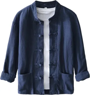 Linen Shirts for Men Button Down Cotton Long Sleeve Beach Summer Casual Big and Tall Vacation Shirt Dry Fit Collared Tshirts
