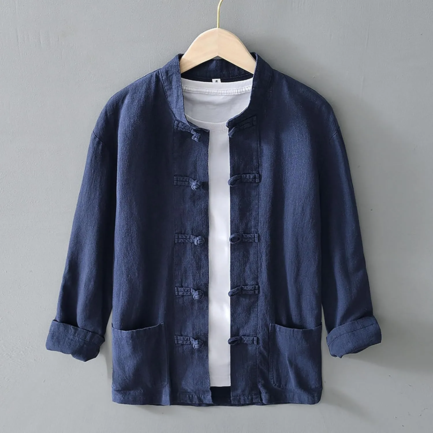 Linen Shirts for Men Button Down Cotton Long Sleeve Beach Summer Casual Big and Tall Vacation Shirt Dry Fit Collared Tshirts