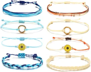 Long tiantian Blue Friendship Bracelets for Women