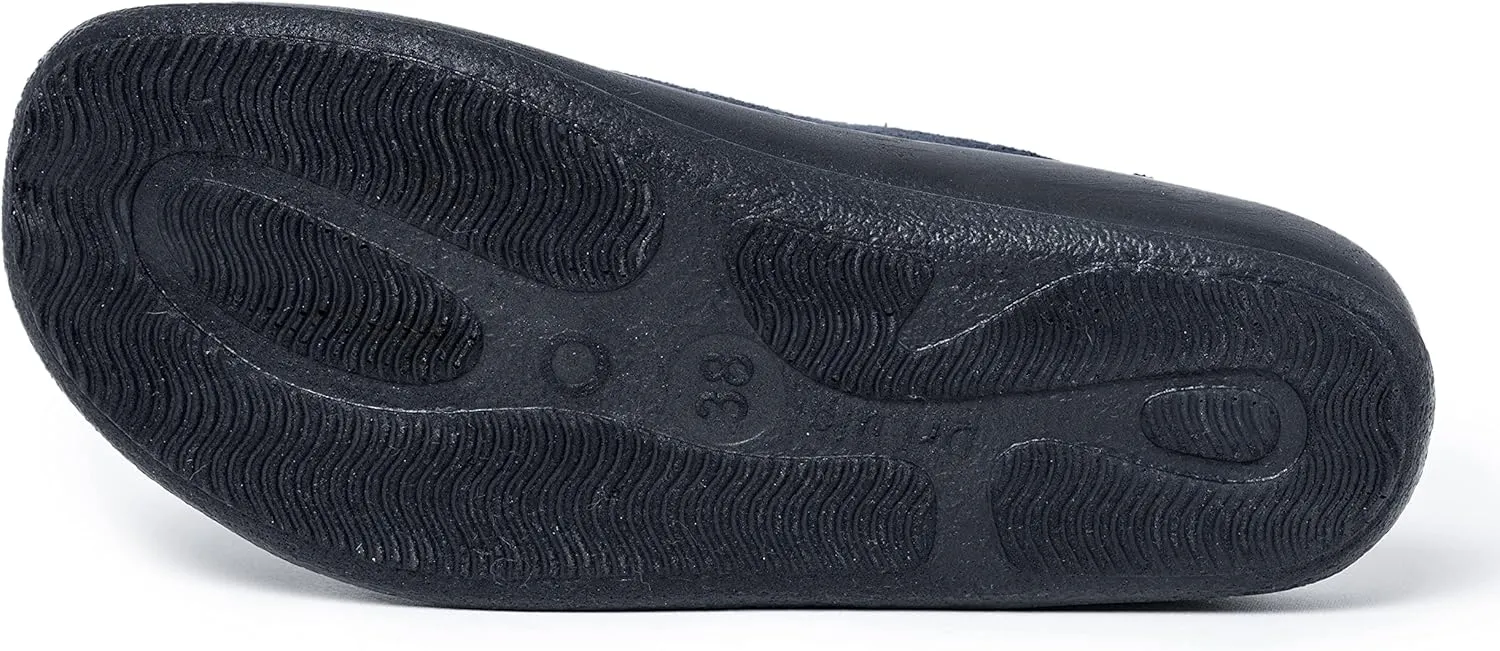 Medical Slippers for Men - Memory Foam Shoes Indoor Outdoor Italian Cotton - Made in EU - Relieves Pressure, Improves Peripheral Blood Circulation