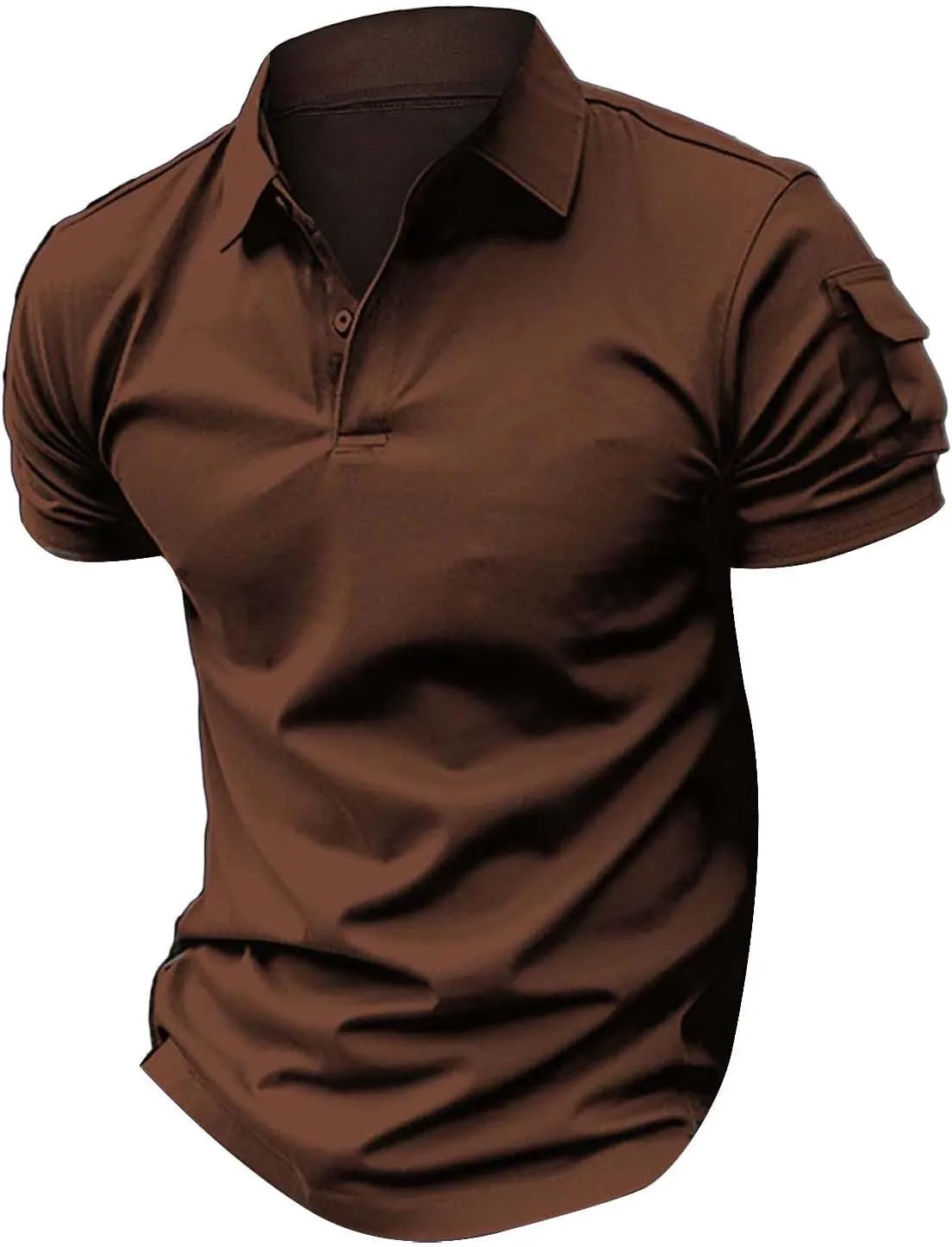 Men Polo Shirts 2024 and Summer Casual Short Sleeved Buttons Lapel Solid Color Short Sleeved T Shirt Tops Golf Mens