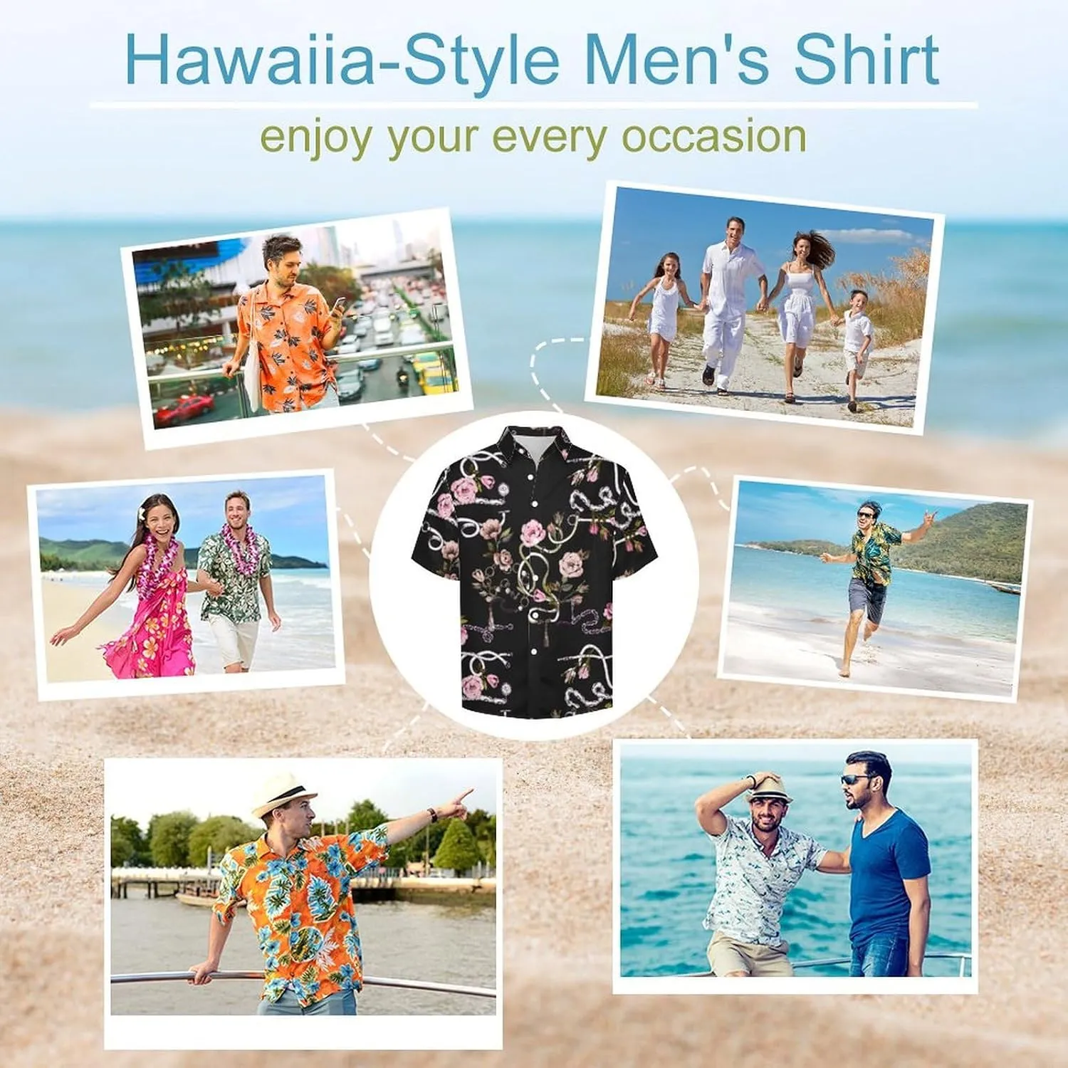 Men's Button Down Shirts Cute and Funny Cucumber Short Sleeve Casual Shirts Summer Beach Shirts with Pocket