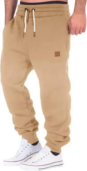 Men's Cargo Sweatpants Pants with Pockets Fleece Cargo Sweatpants Streetwear Hip Hop Pants Cargo Pants Joggers Casual