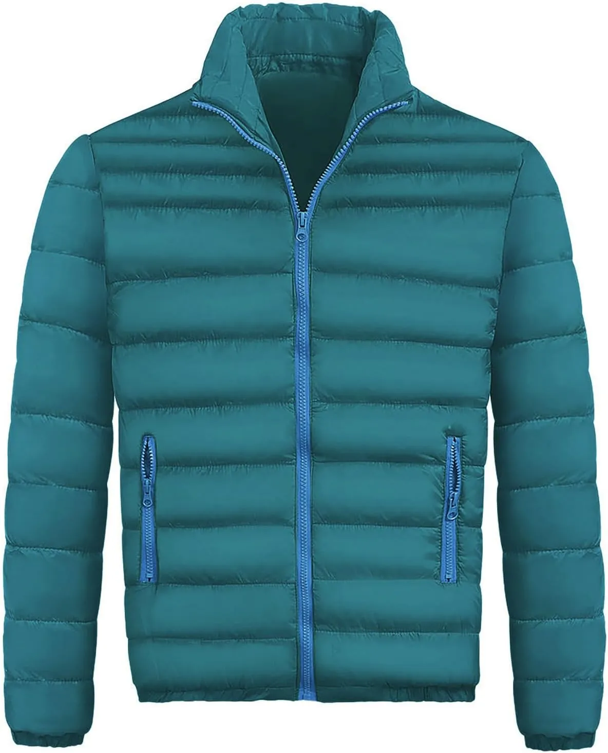 Men's Down Winter Coat Jacket Casual Windproof Zip Up Windbreaker Jackets Warm Padded Coats Big and Jackets, M-2XL