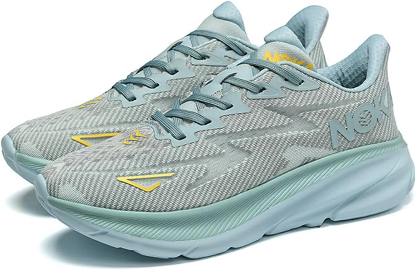 Men's Fashion Sneakers Breathable Mesh Running Shoes Cushioned Athletic Sneakers Non Slip Soft Sole Casual Athletic Walking Shoes