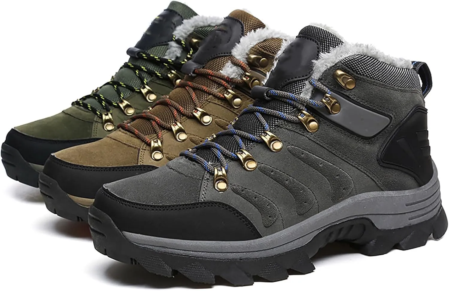 Men's Outdoor Waterproof Hiking Shoes Lightweight Non-Slip Sneakers for Season Camping Walking Work Climbing Shoe