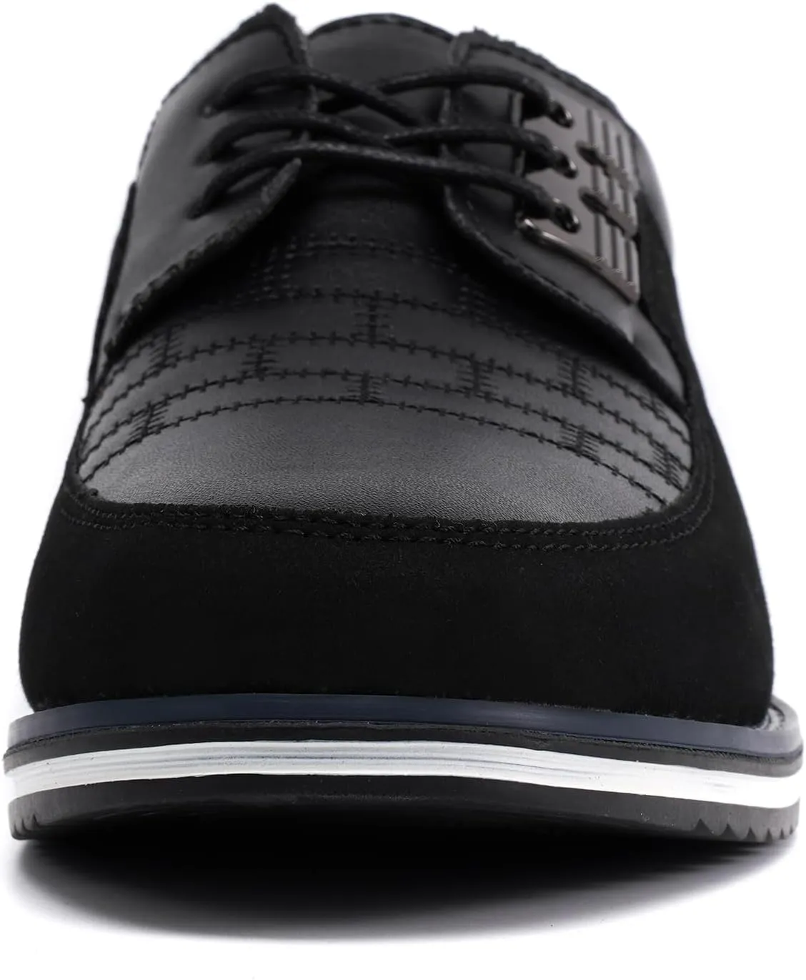 Men's Oxford Casual Shoes Business Lace-up Leather Loafers Fashion Dress Sneakers Breathable Comfortable Office Working Walking Driving