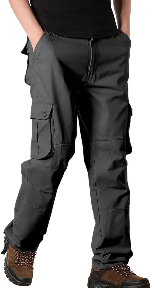 Mens Pants Cargo Drawstring Chino Cargo Pants Lightweight Hiking Pants Outdoor Twill Track Jogging Sweatpants Pants