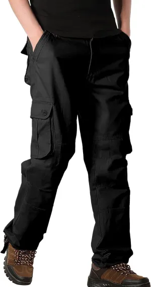 Mens Pants Cargo Drawstring Chino Cargo Pants Lightweight Hiking Pants Outdoor Twill Track Jogging Sweatpants Pants