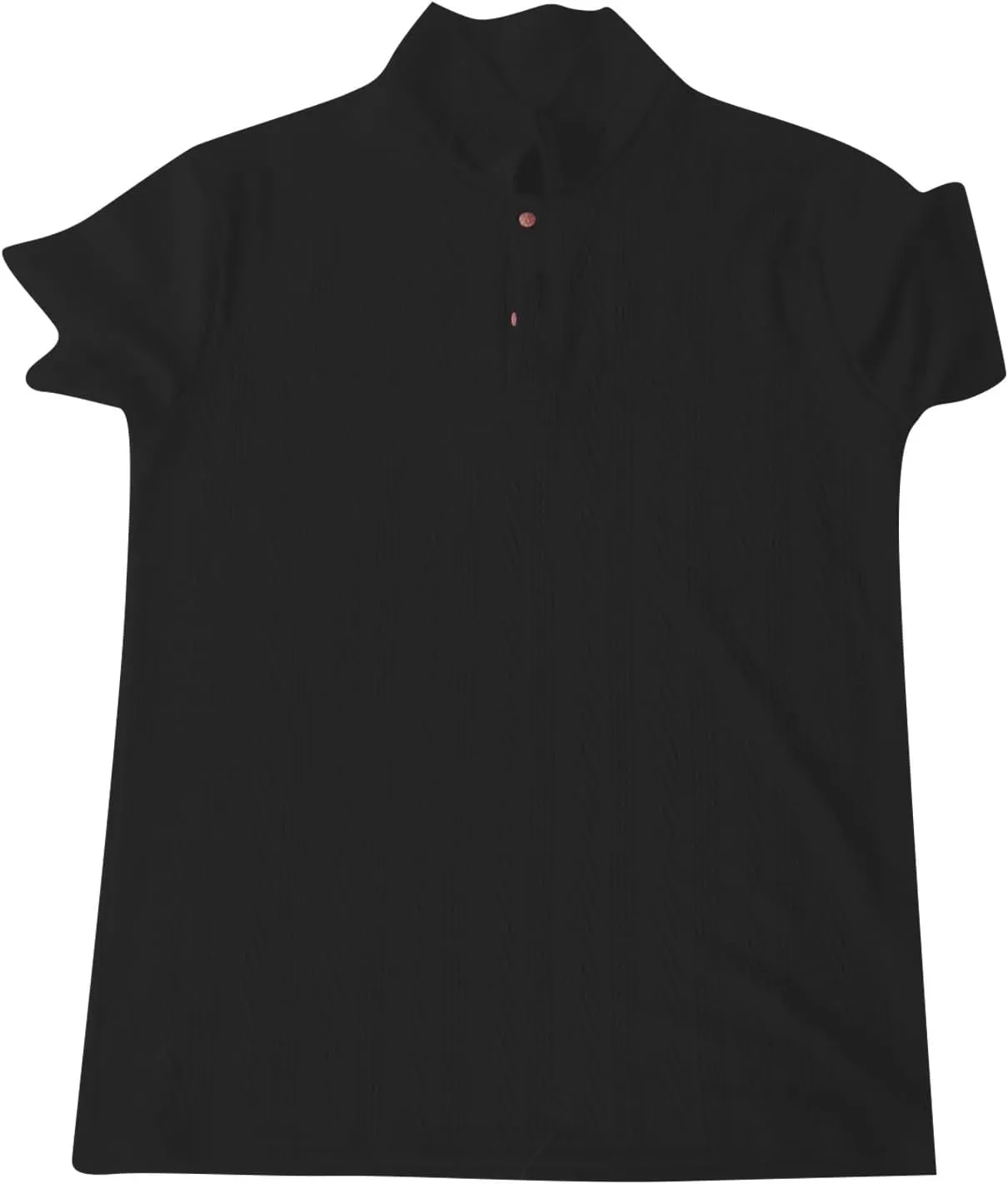 Mens Polo Shirts Short Sleeve Striped Textured Knit Button Casual Golf T-Shirts Stretch Loose Moisture Wicking Tee Top