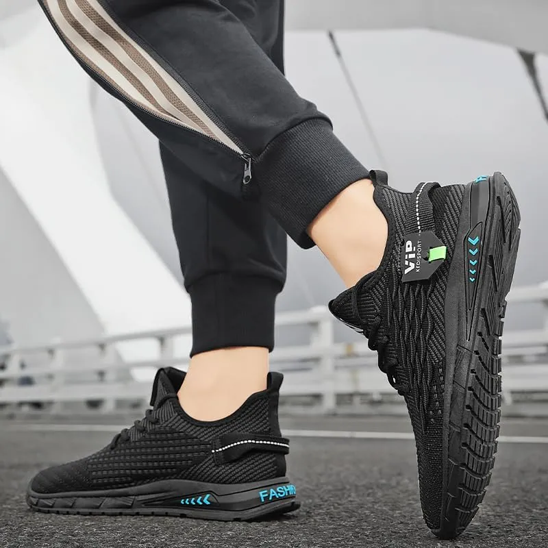 Men's Road-Running-Shoes Walking Fashion Athletic Sneakers Working Gym Comfortable Breathable Mesh Soft Sole Shoes