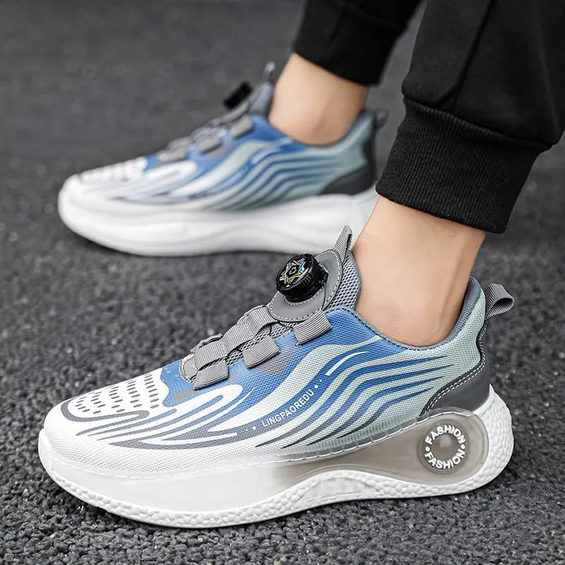 Men's Road-Running-Shoes Walking Fashion Athletic Sneakers Working Gym Comfortable Breathable Mesh Soft Sole Shoes
