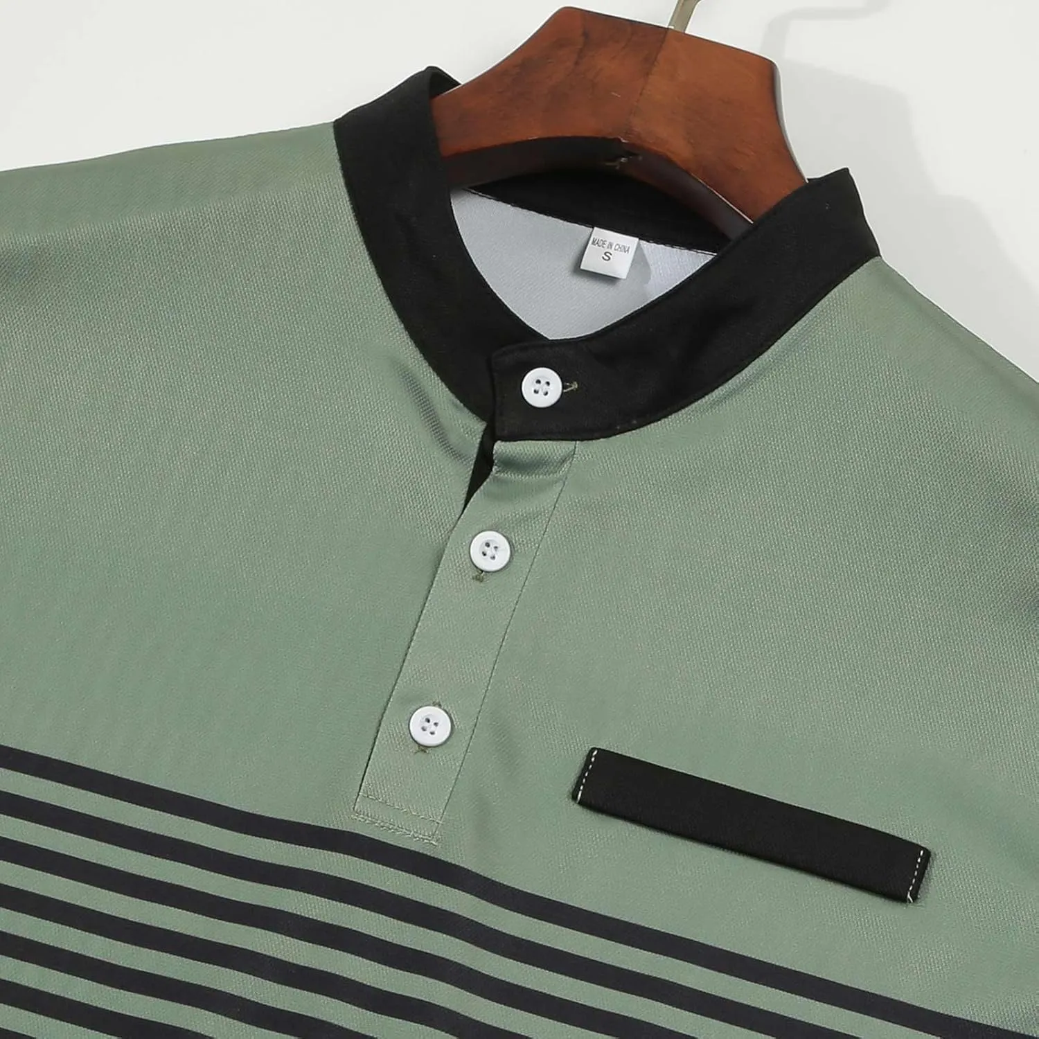 Mens Short Sleeve Polo Shirts for Slim Fit Fashion Casual Button Casual Shirts Lapel Solid Color Work Shirts