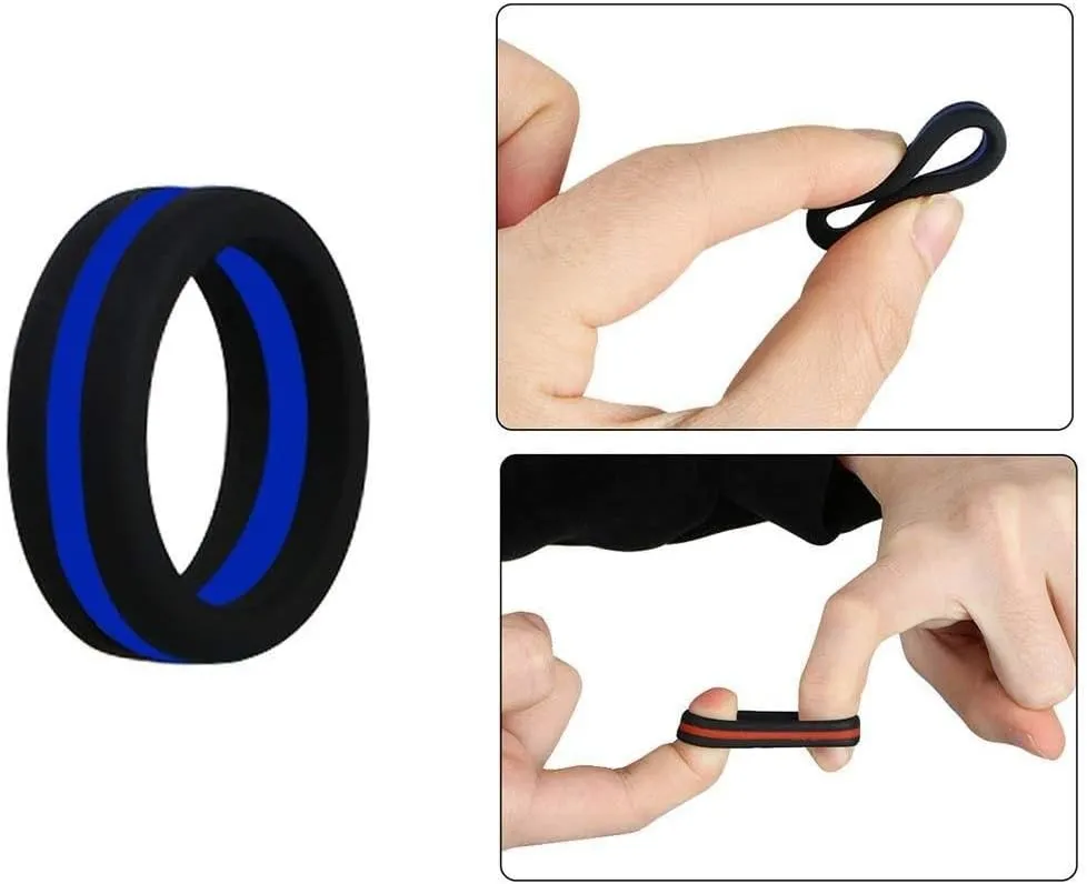 Men's Silicone Wedding Band Ring - Light and comfortable Rubber Wedding Ring for Men, Silicone Rings for Men, Mens Wedding Bands, Engagement Ring, Matching Couple Rings