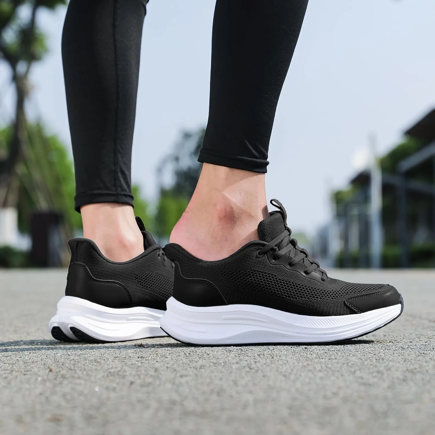 Men's Slip On Walking Shoes Comfortable Tennis Breathable Mesh Work Shoes Athletic Gym Non Slip Running Workout Training Fashion Sneakers