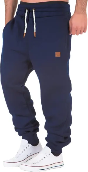 Mens Sweatpants Relaxed Fit Heavyweight Fleece Cargo Pants for Men Baggy Work Trousers Tactical Hiking Pants Joggers