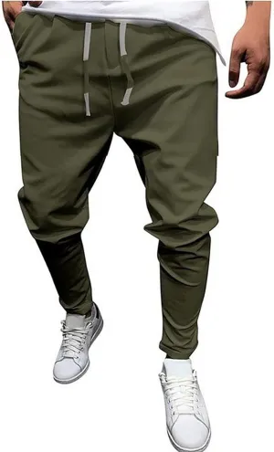 Mens Sweatpants with Pockets Pants Fitness Sports Trousers Men's Cargo Pants Big and Tall Men's Elastic Waist Work
