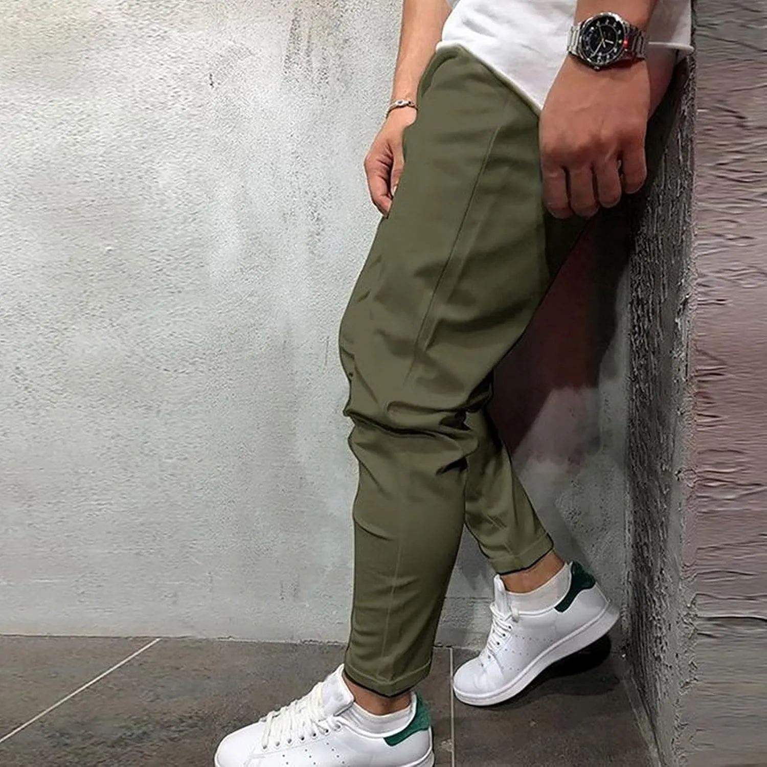Mens Sweatpants with Pockets Pants Fitness Sports Trousers Men's Cargo Pants Big and Tall Men's Elastic Waist Work