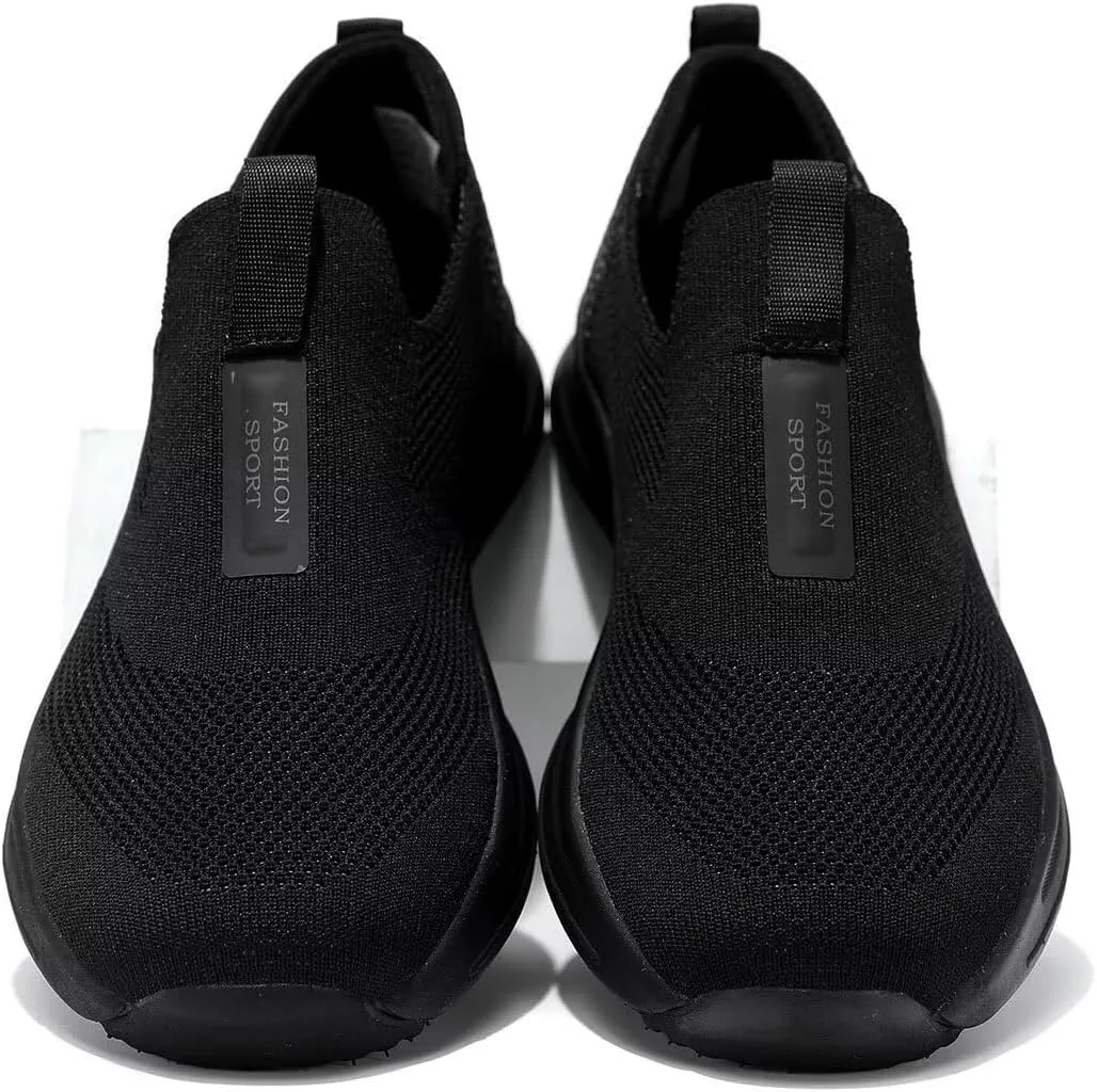 Men's Walking Shoes Casual Slip on Soft Sole Tennis Gym Running Sneakers Lightweight Breathable Mesh Workout Sports