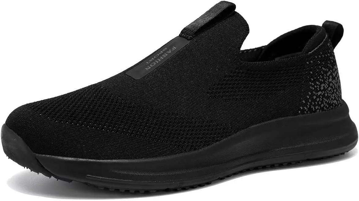 Men's Walking Shoes Casual Slip on Soft Sole Tennis Gym Running Sneakers Lightweight Breathable Mesh Workout Sports
