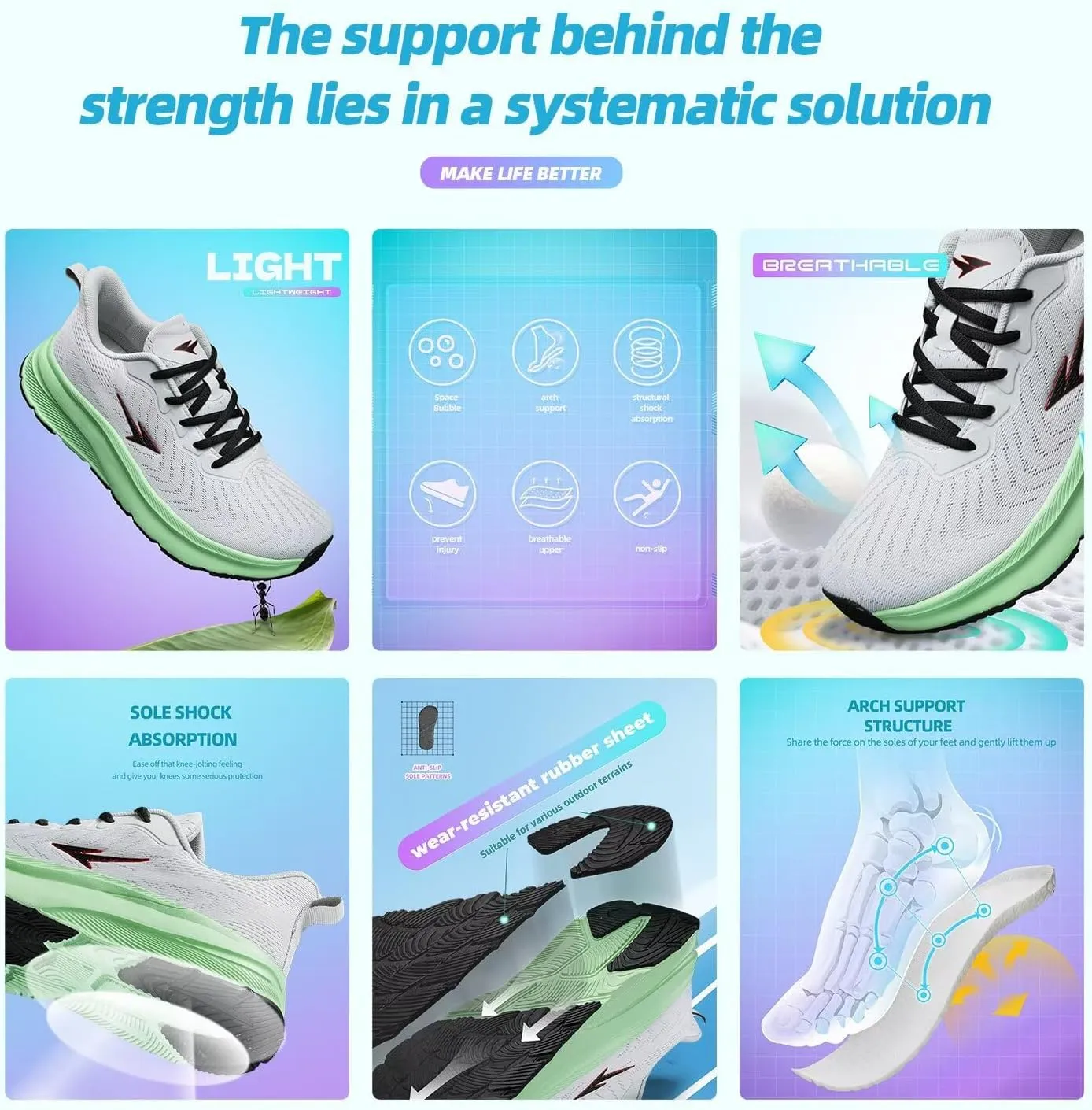 Mens Wide Toe Box Running Shoes Casual Walking Sneakers Tennis Comfortable Athletic Sport Gym Workout Soft Sole