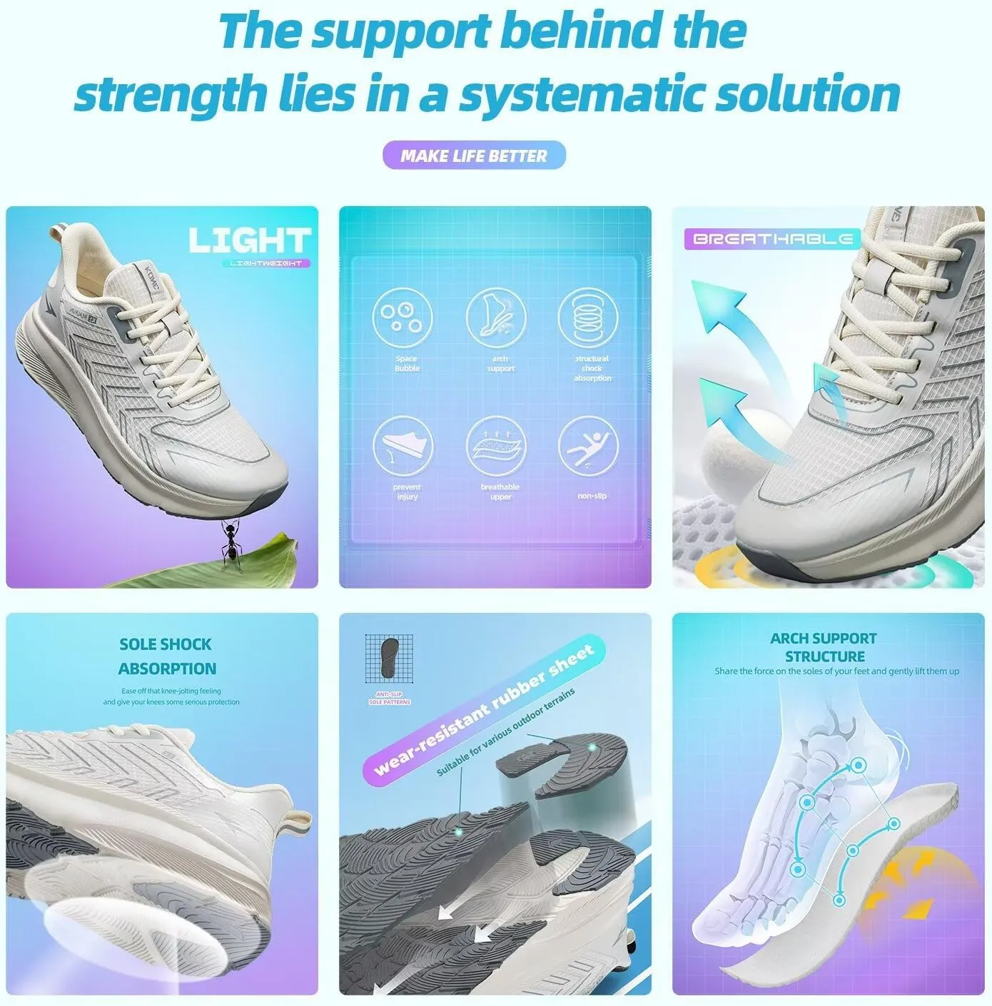 Mens Wide Walking Shoes Soft Sole Non Slip Running Comfortable Tennis Breathable Athletic Gym Workout Sport Sneakers