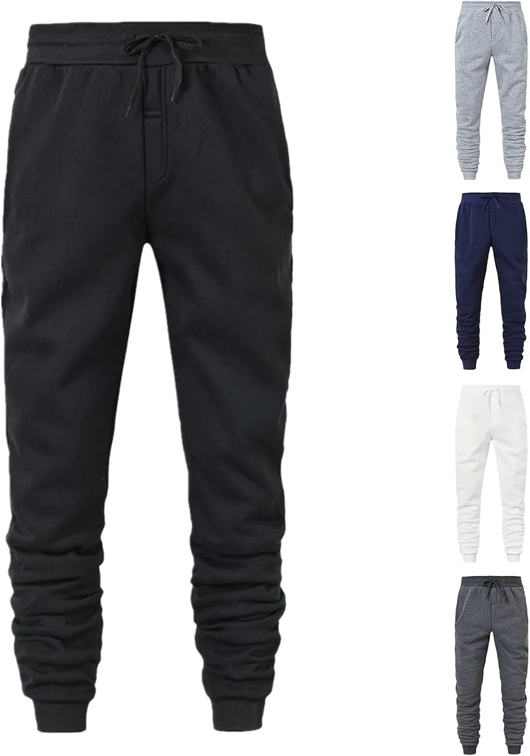 Mens Workout Cargo Sweatpants Waist Jogger Sports Pants Drawstring Sports Trousers Mens Cargo Pants Jogger Sweatpants