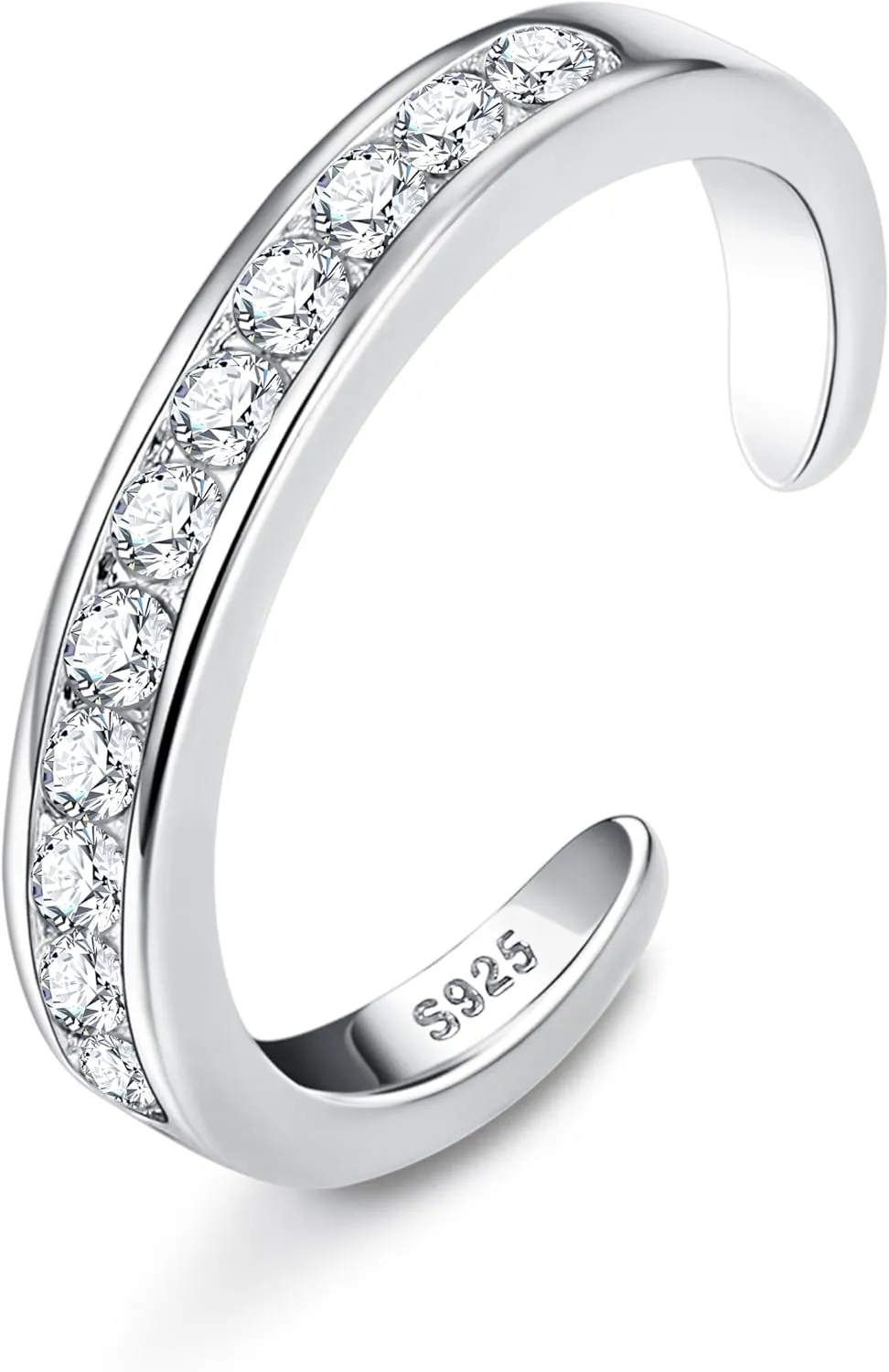 Milacolato 925 Sterling Silver Toe Rings for Women 18K White Gold Plated Arrow Heart Infinity Vintage Celtic Knot Teardrop Daisy Flower Stylish Toe Rings Adjustable Toe Band Rings Summer Beach Foot Jewelry