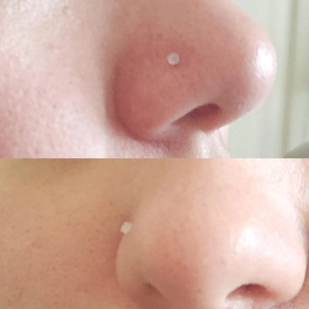 MODRSA Clear Nose Rings & Studs - Plastic Nose Piercing Retainers - 16g, 18g, 20g - Clear Cartilage Earrings & Lip Piercing Retainer