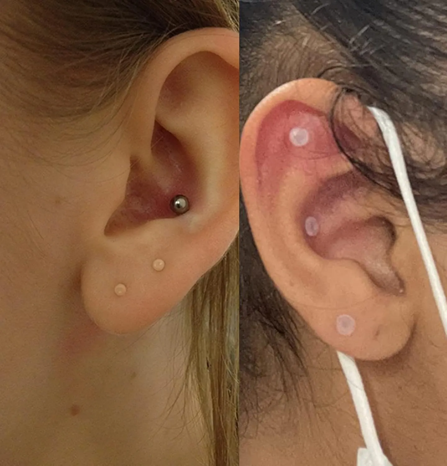 MODRSA Clear Nose Rings & Studs - Plastic Nose Piercing Retainers - 16g, 18g, 20g - Clear Cartilage Earrings & Lip Piercing Retainer